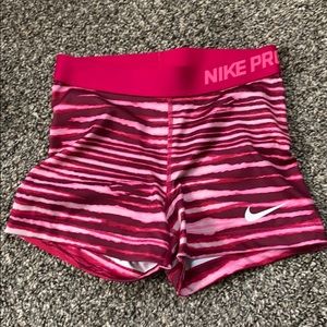 pink Nike Pro Spandex